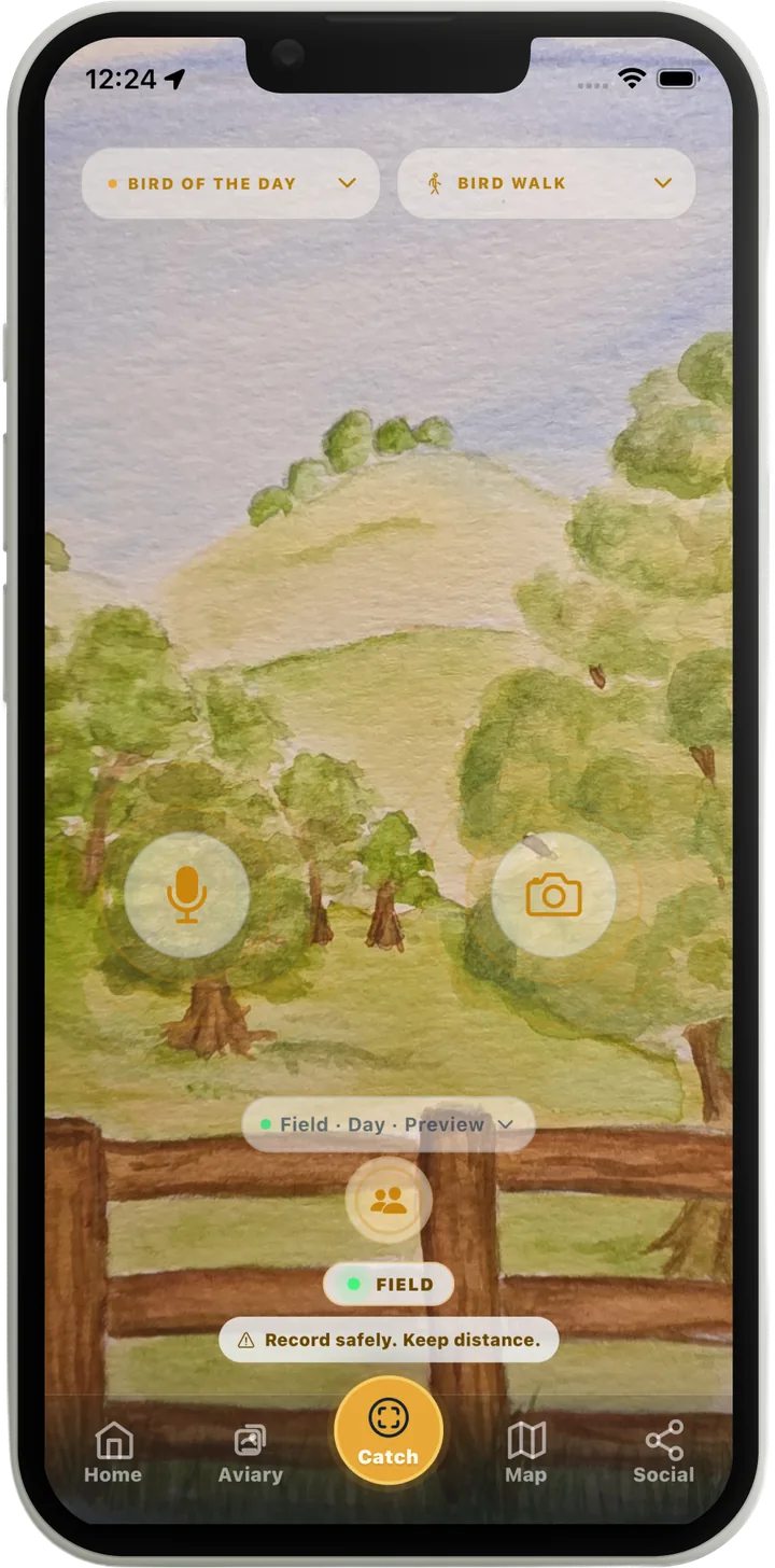 Catch screen in the Field biome