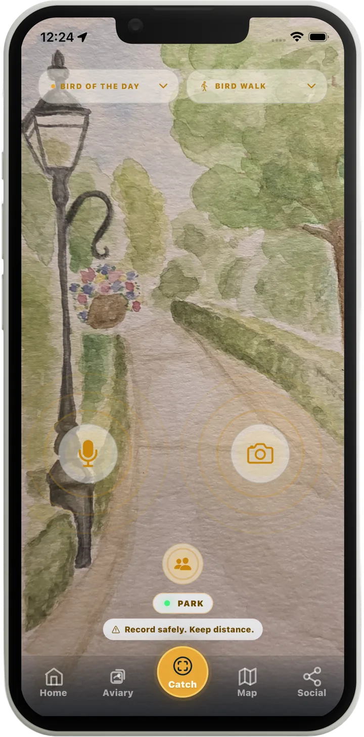Catch screen in the Park biome